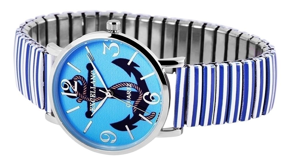 Excellanc Damenarmbanduhr mit Edelstahlzugband