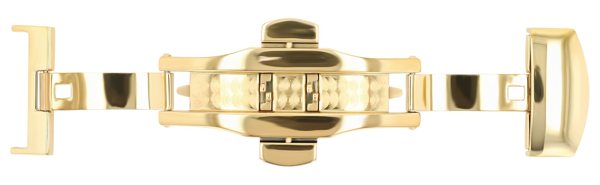 Butterflyschließe, Edelstahl, Schließenanstoß: 18 mm, goldfarben