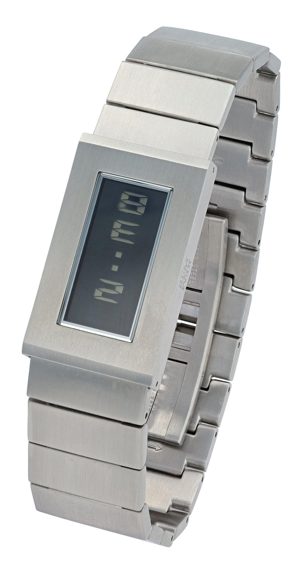 REMREM digitale Uhr 35 x 21 mm, Edelstahl 316L