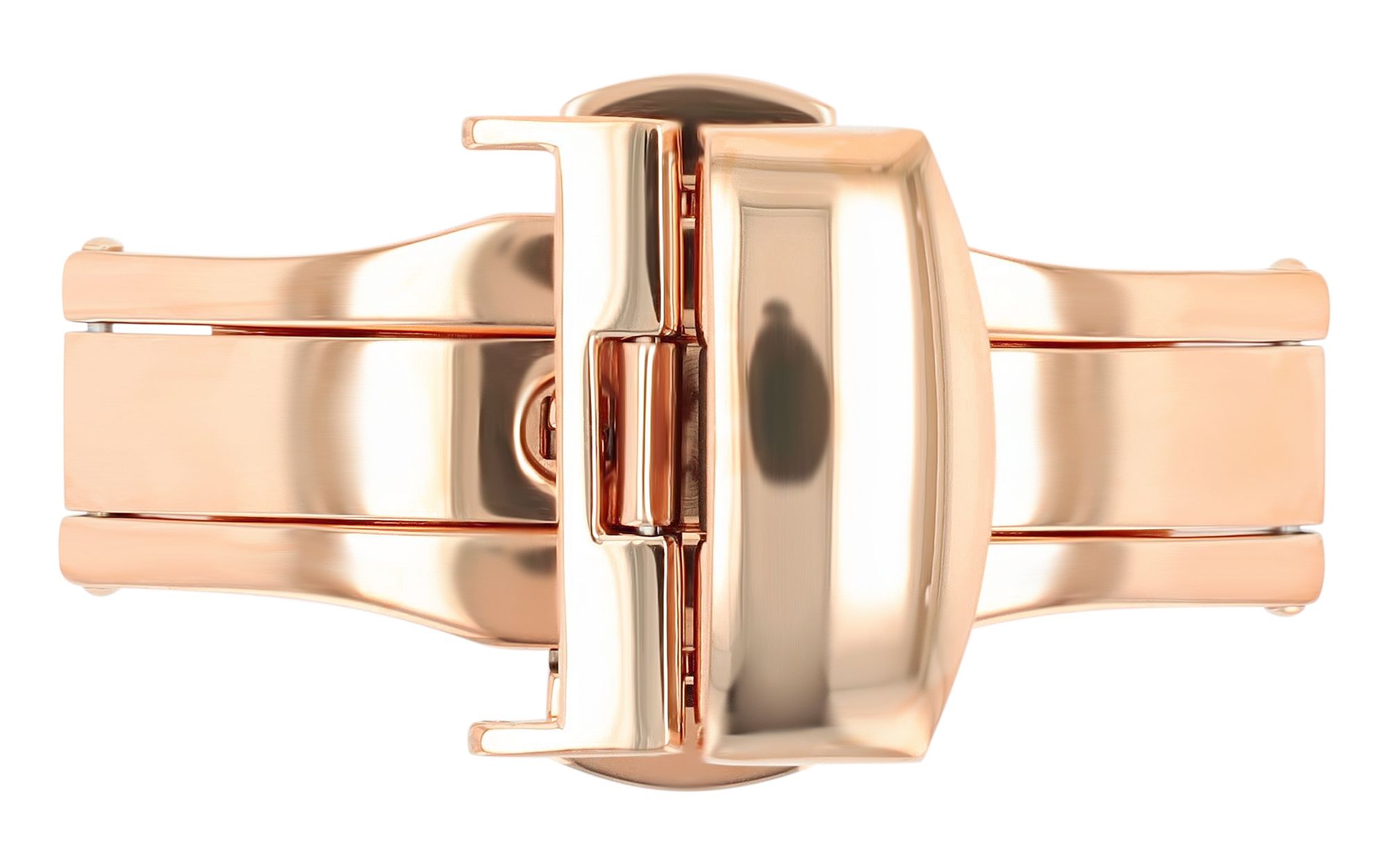 Butterflyschließe, Edelstahl, Schließenanstoß: 18 mm, roségoldfarben