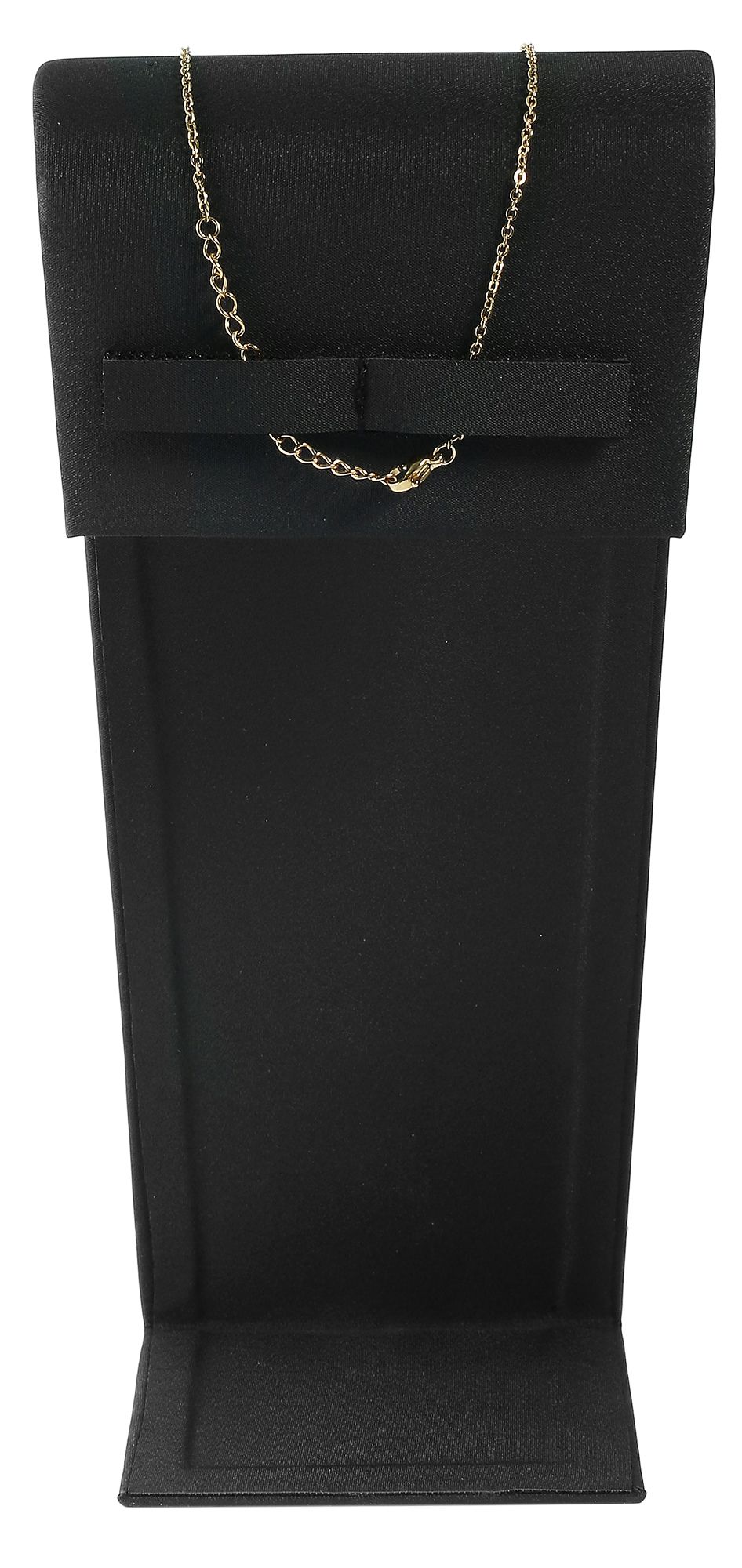 Schmuckaufsteller für Ketten (Dekoserie Soft), PU-bezogen, 18,5 cm, schwarz