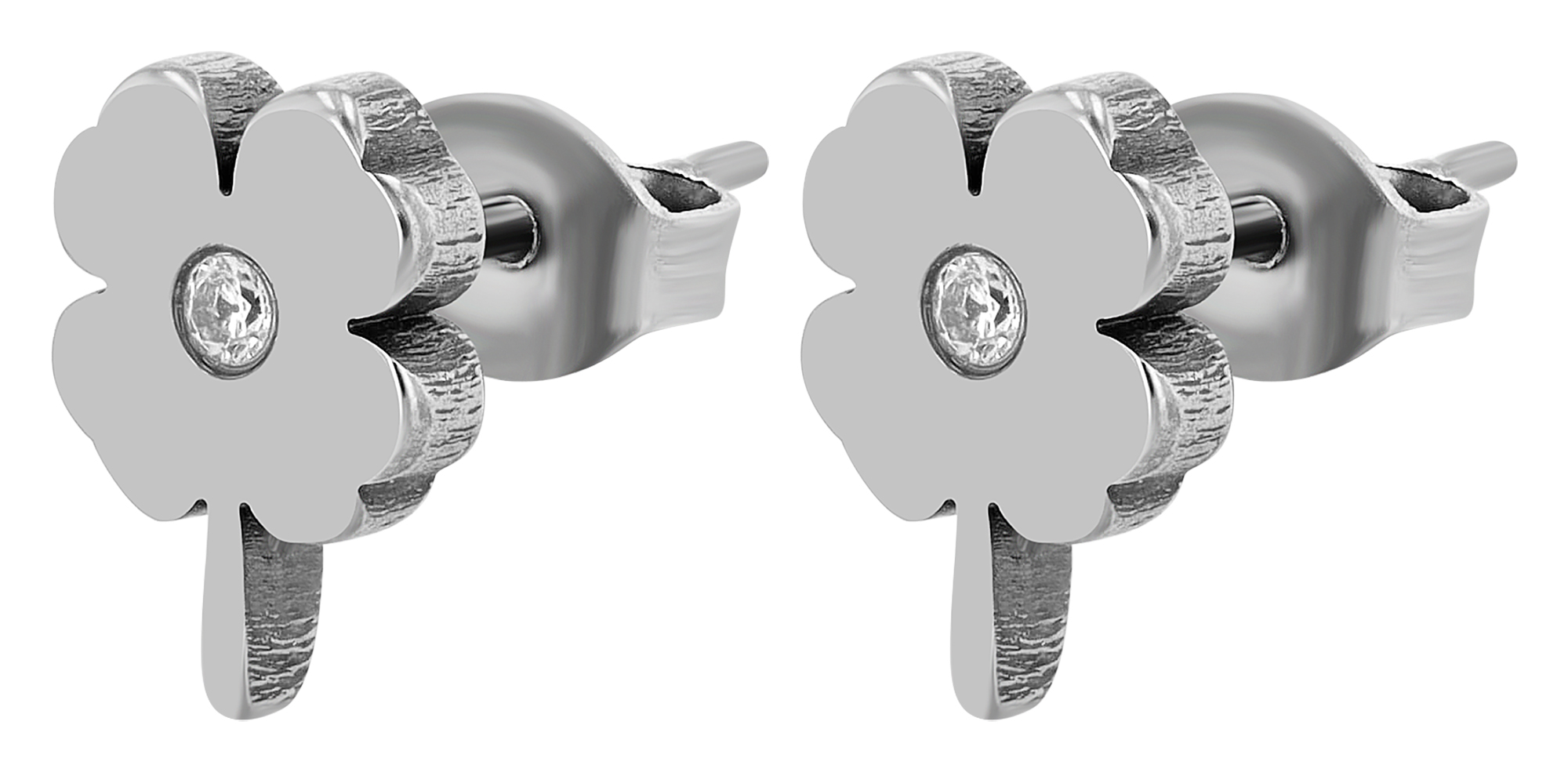 "Eliza", Titan Ohrstecker, Kleeblatt, Simili, Titan