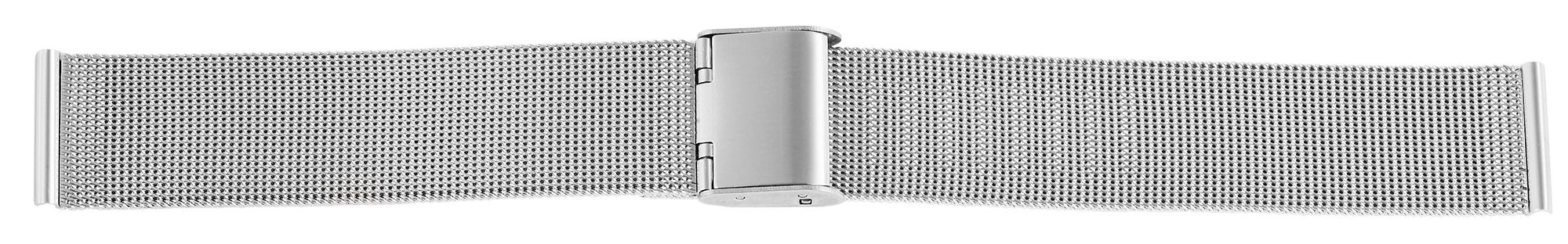 Milanaise-Uhrenarmband, silberfarben, 16 mm