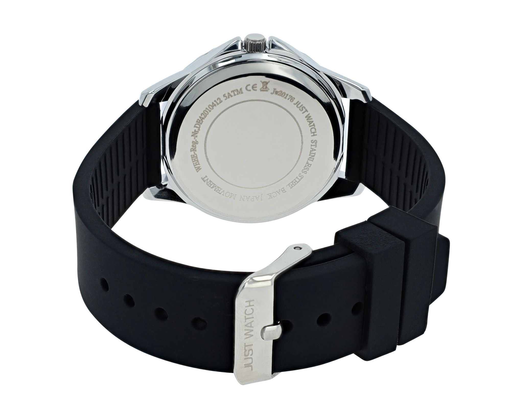Just Watch Kinderuhr "Livia" mit Silikonarmband, 5 ATM, schwarz