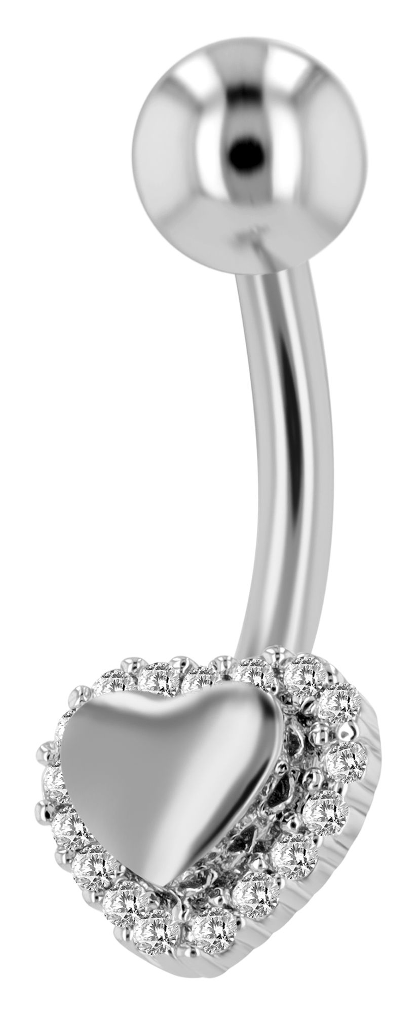 "Lugia", Edelstahl-Bronze Bauchnabelpiercing, Stabstärke 1,6 mm / Länge 11 mm / Kugelgröße 5 mm