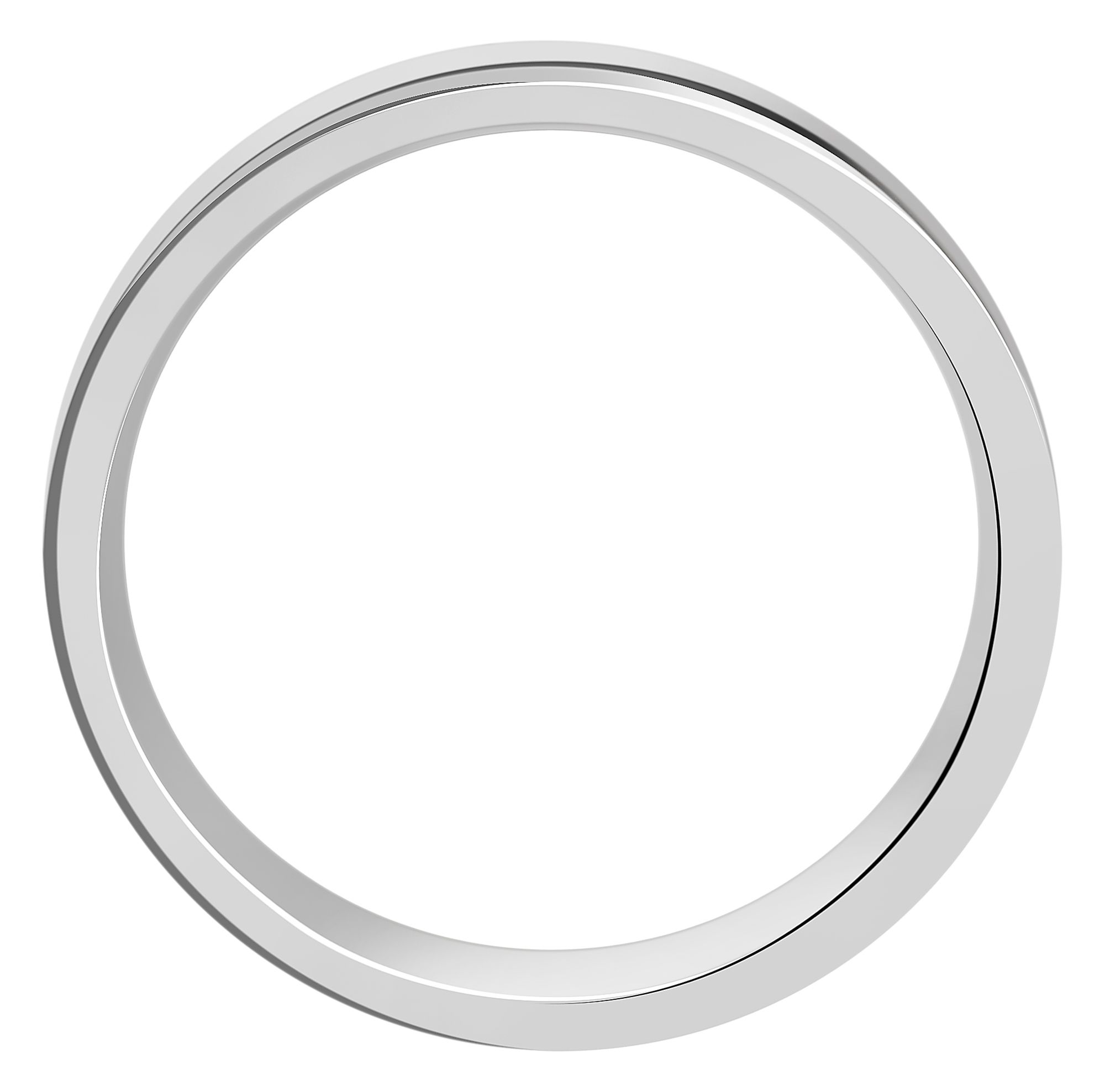 "Unity" Herren-Partnerring, Gr 58, Edelstahl, silberfarben