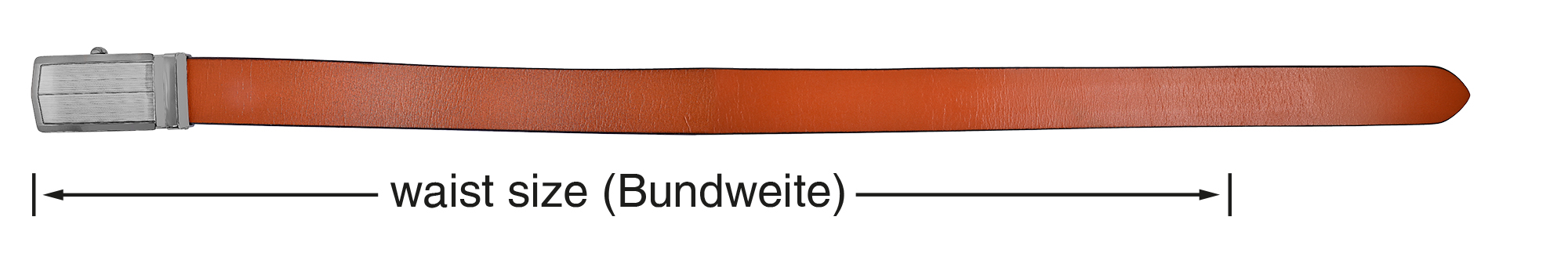 Leonardo Verrelli Echtleder Automatik-Gürtel, max. 110 cm/ 35 mm, braun (tan) - kürzbar