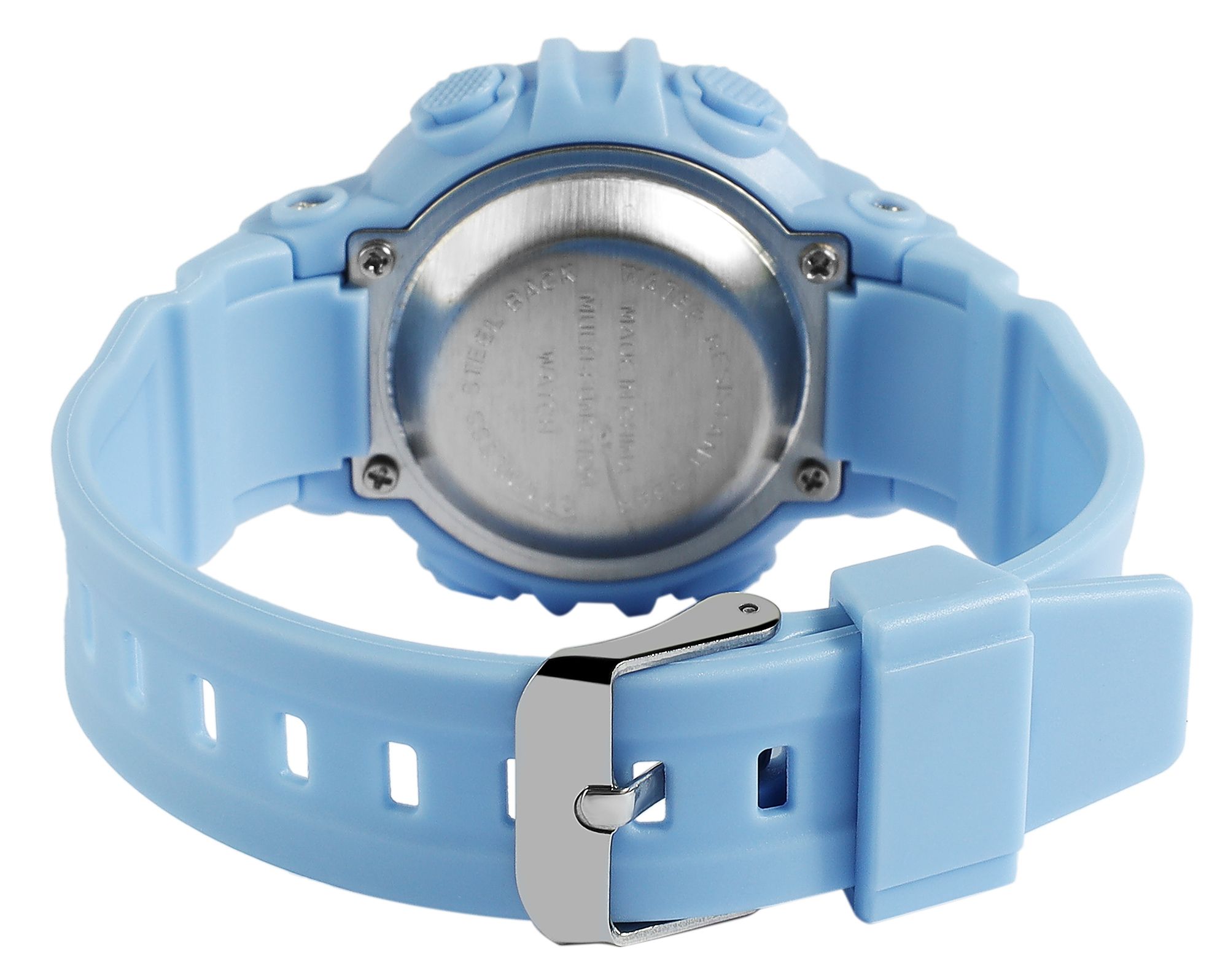 Xinjia Damen Digitaluhr mit Silikonband, Blau