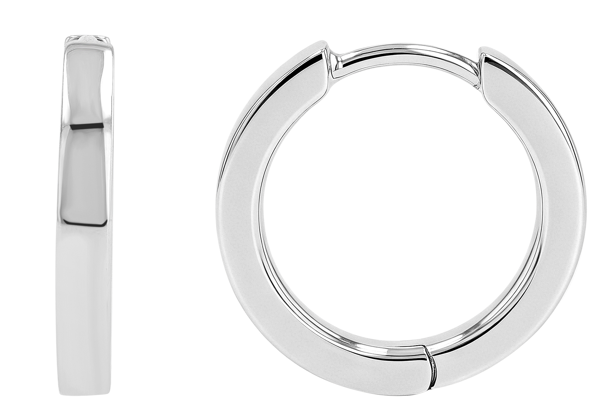 Sif Jakobs Jewellery 925/- Echt Silber Creolen "Ellera Pianura" Ø 11 mm, rhodiniert