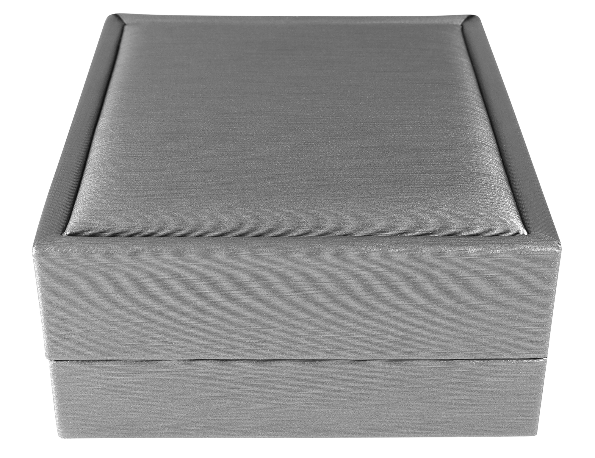 Schmuckbox (Kette) 7,4 x 8,4 cm, Kunststoff, grau, VE10