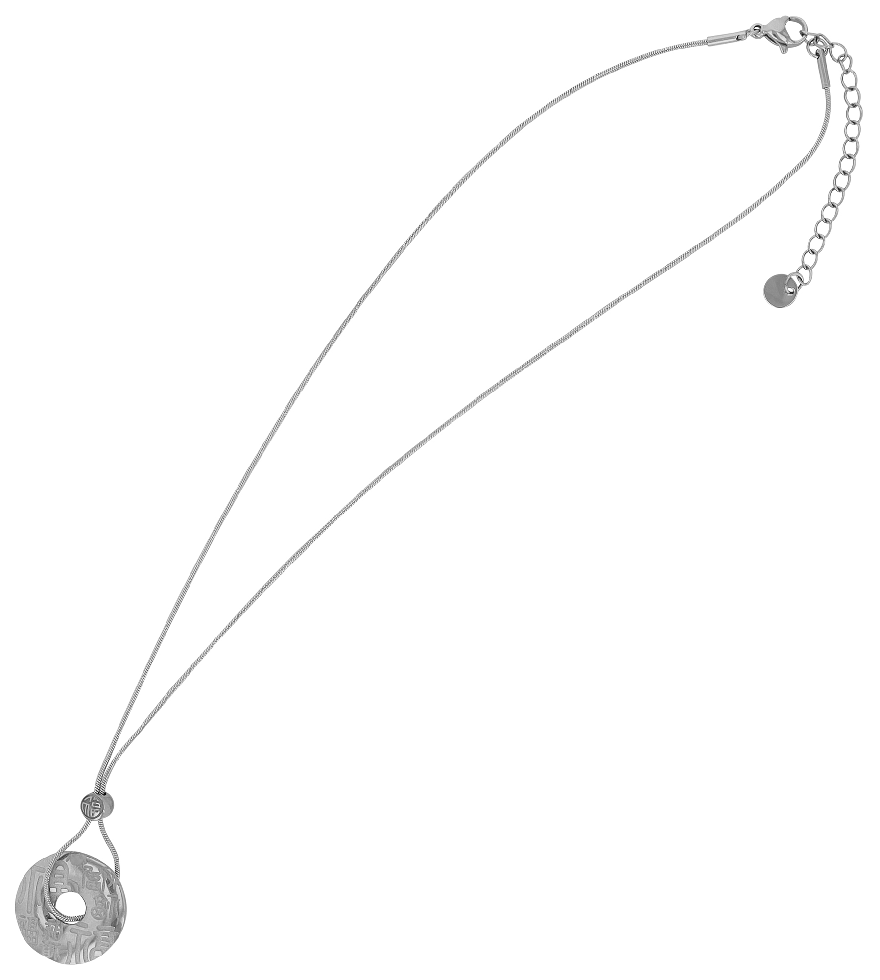 "Chun" Edelstahlkette mit Anhänger, 38 +5cm