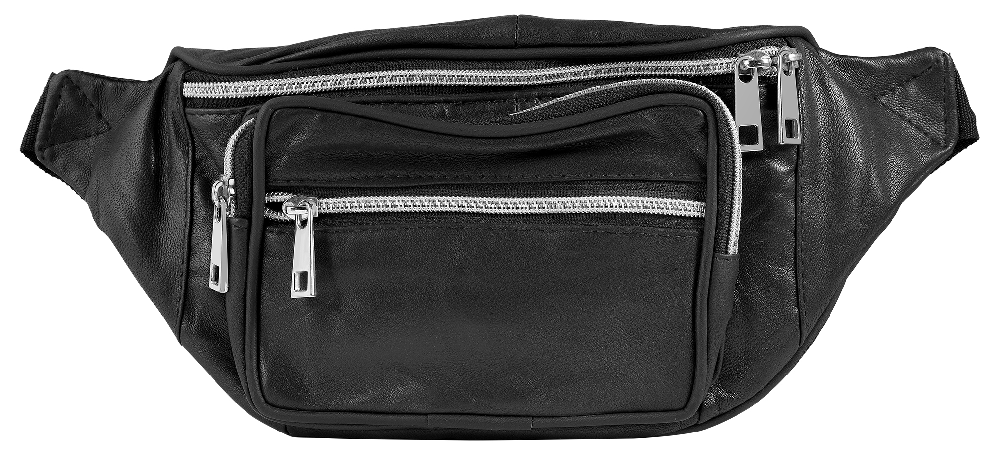 Steinmeister Hüfttasche/ Bauchtasche aus Echtleder, dunkelblau