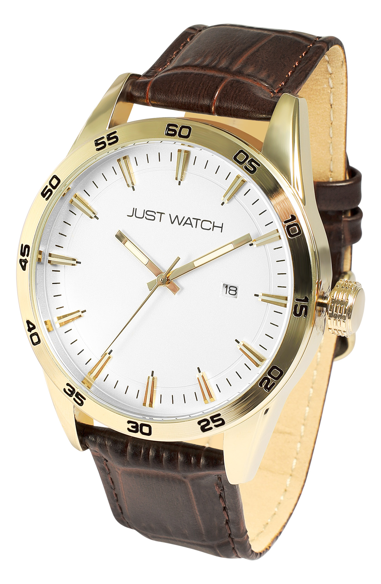 JUST WATCH Herrenuhr "Elrik" mit Echt Lederband
