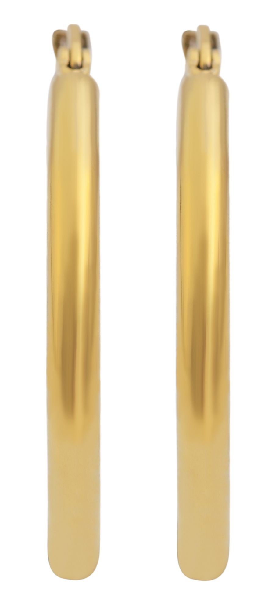 Akzent Creolen, Edelstahl, goldfarben, Ø 25 mm