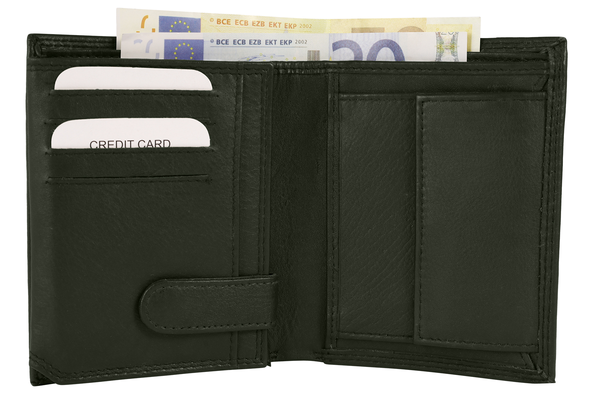 Leonardo Verrelli Echtleder (Nappa) Geldbörse, RFID, Hochformat