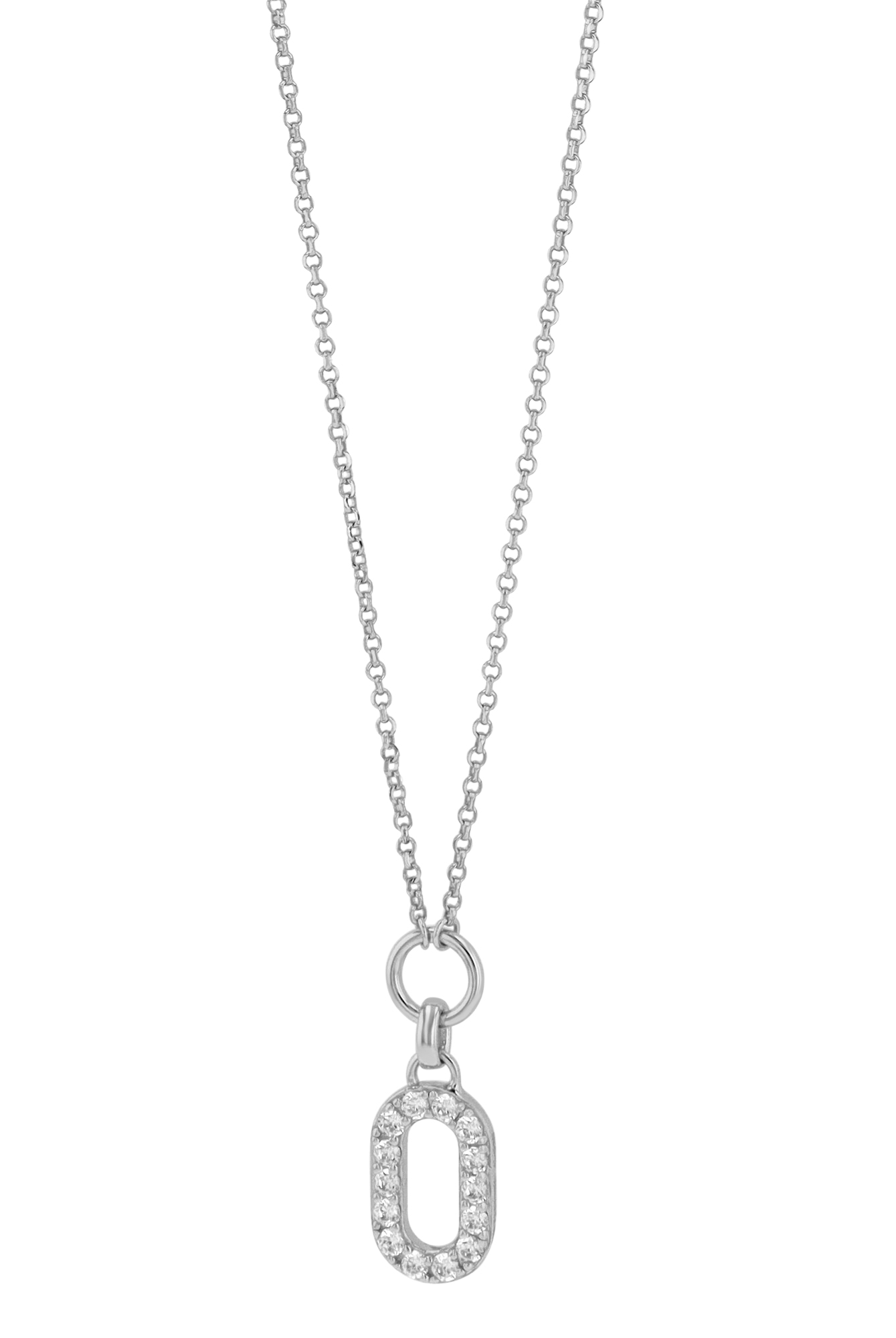 Sif Jakobs Jewellery 925/- Echt Silber Kette mit Anhänger "Capizzi Piccolo" rhodiniert, 45 cm (kürzbar)