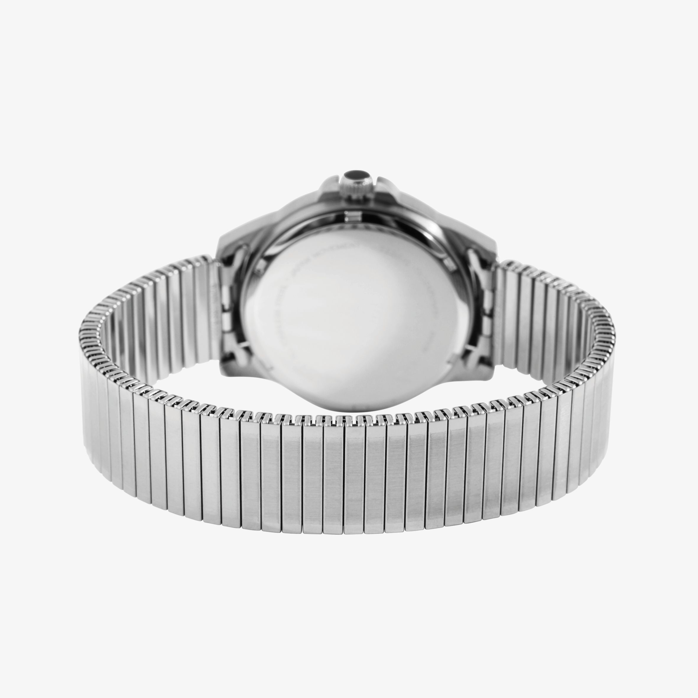 JUST Herrenuhr "Roswin"  Edelstahlzugband, Ø 38 mm, silberfarben/ Leuchtzifferblatt