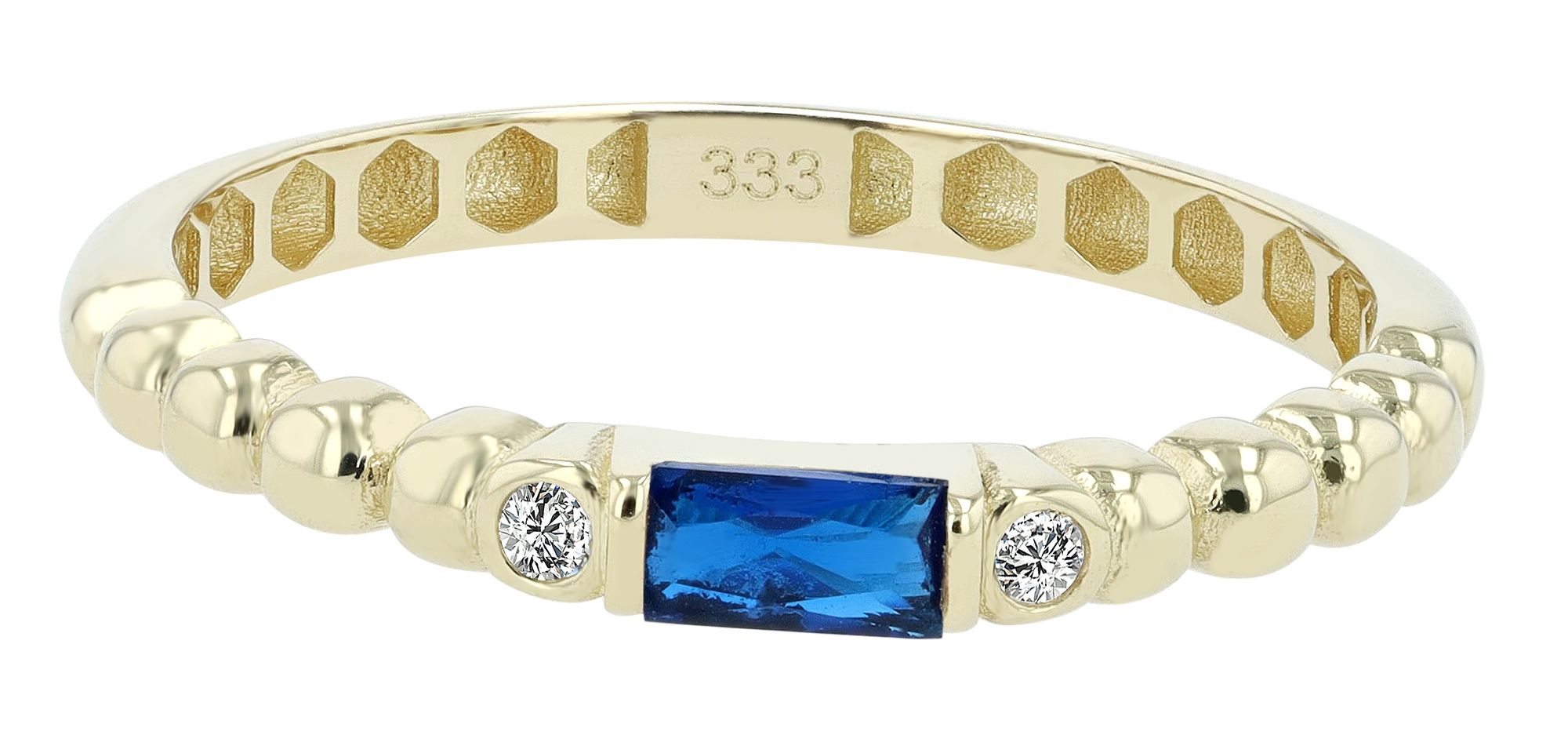 333/- Gold Ring "Petrea" mit Zirkonia, 8 Karat, Goldfarbig, Gr. 52