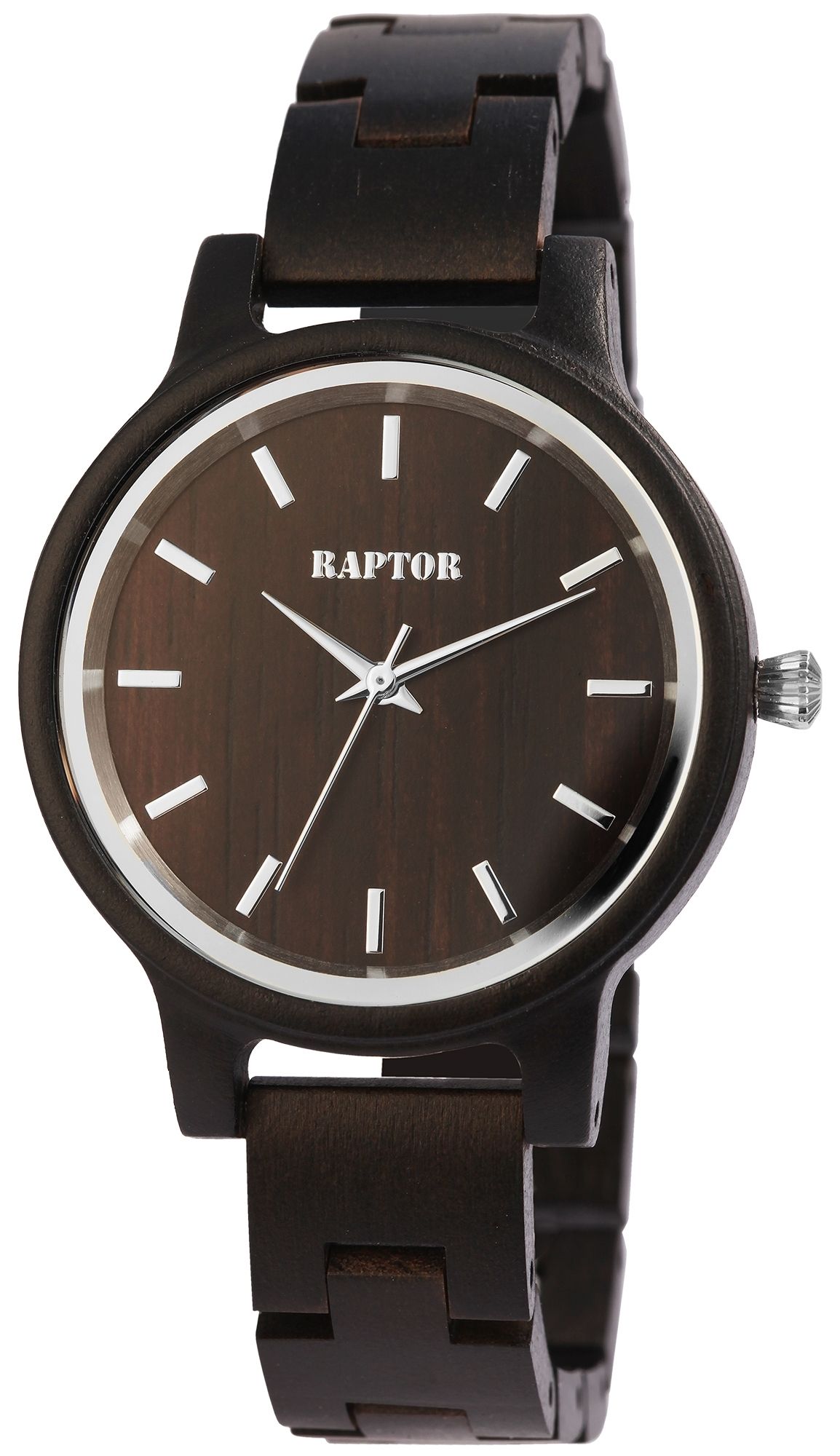 Raptor Damenarmbanduhr "Embra" aus schwarzem Sandelholz