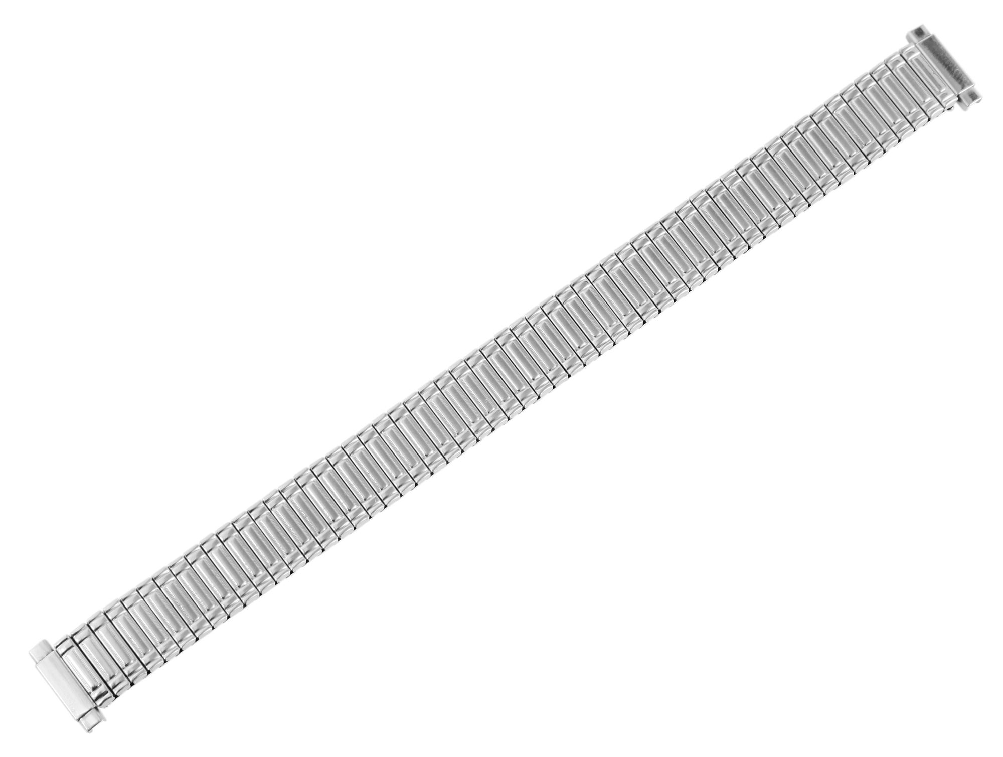 Edelstahl Zugarmband, Uhrenarmband, silberfarben, Anstoßbreite flexibel 10 mm - 16 mm