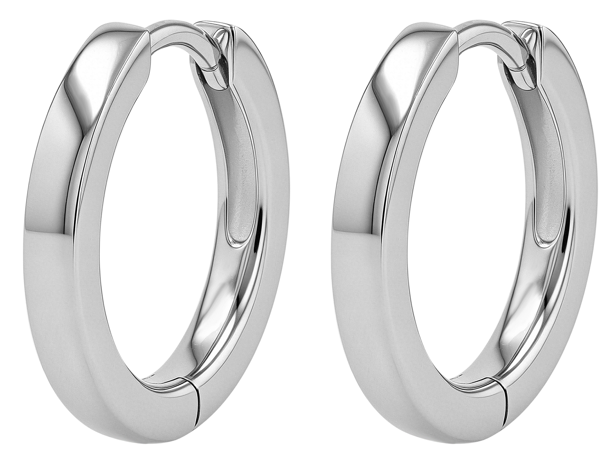 Sif Jakobs Jewellery 925/- Echt Silber Creolen "Ellera Pianura" Ø 11 mm, rhodiniert