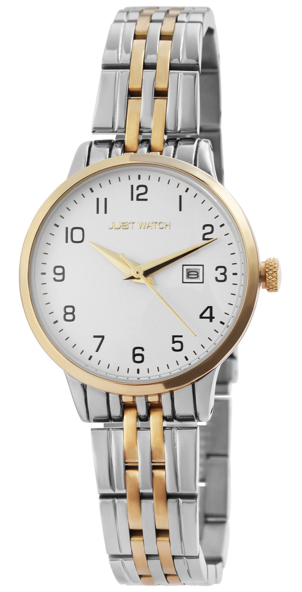 Just Watch Damenuhr "Elizabeth", Edelstahlarmband, Ø 31 mm, bicolor (silber-/ goldfarben)