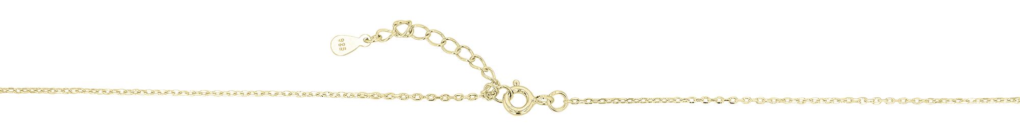 "Insi" 925/- Echt Silber Kette mit Anhänger, vergoldet, Gravurplatte