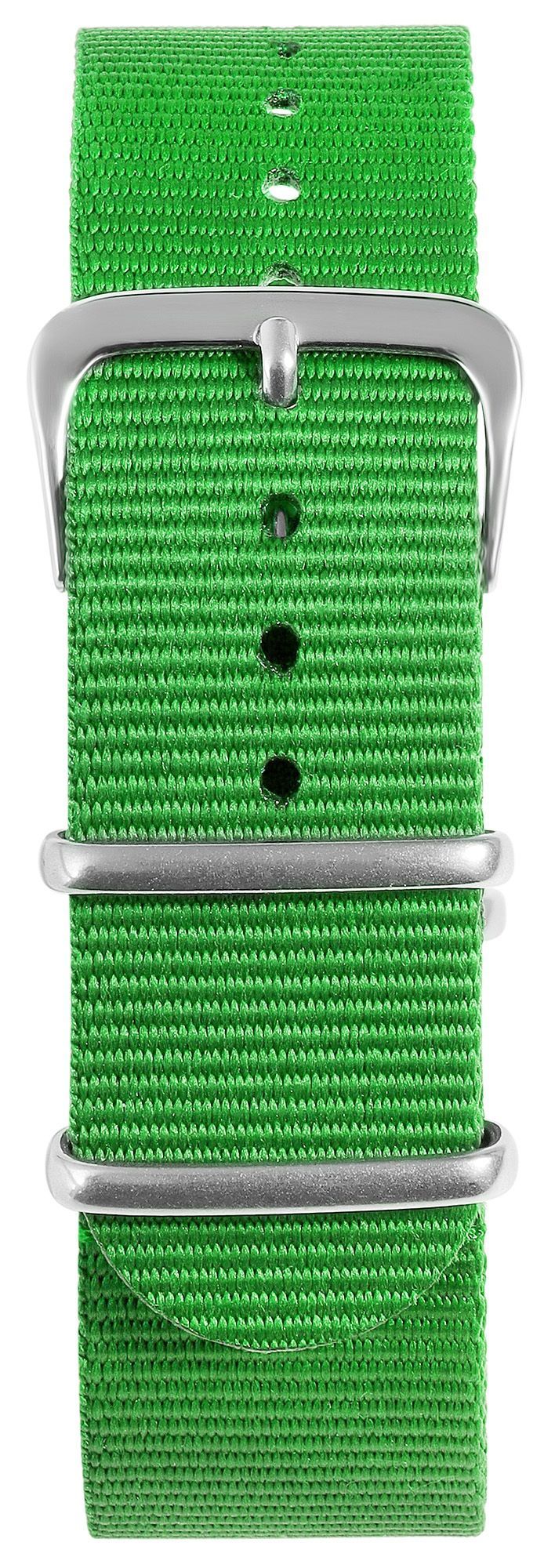 Nylon-Uhrenarmband, grün, Dornschließe, 22 mm