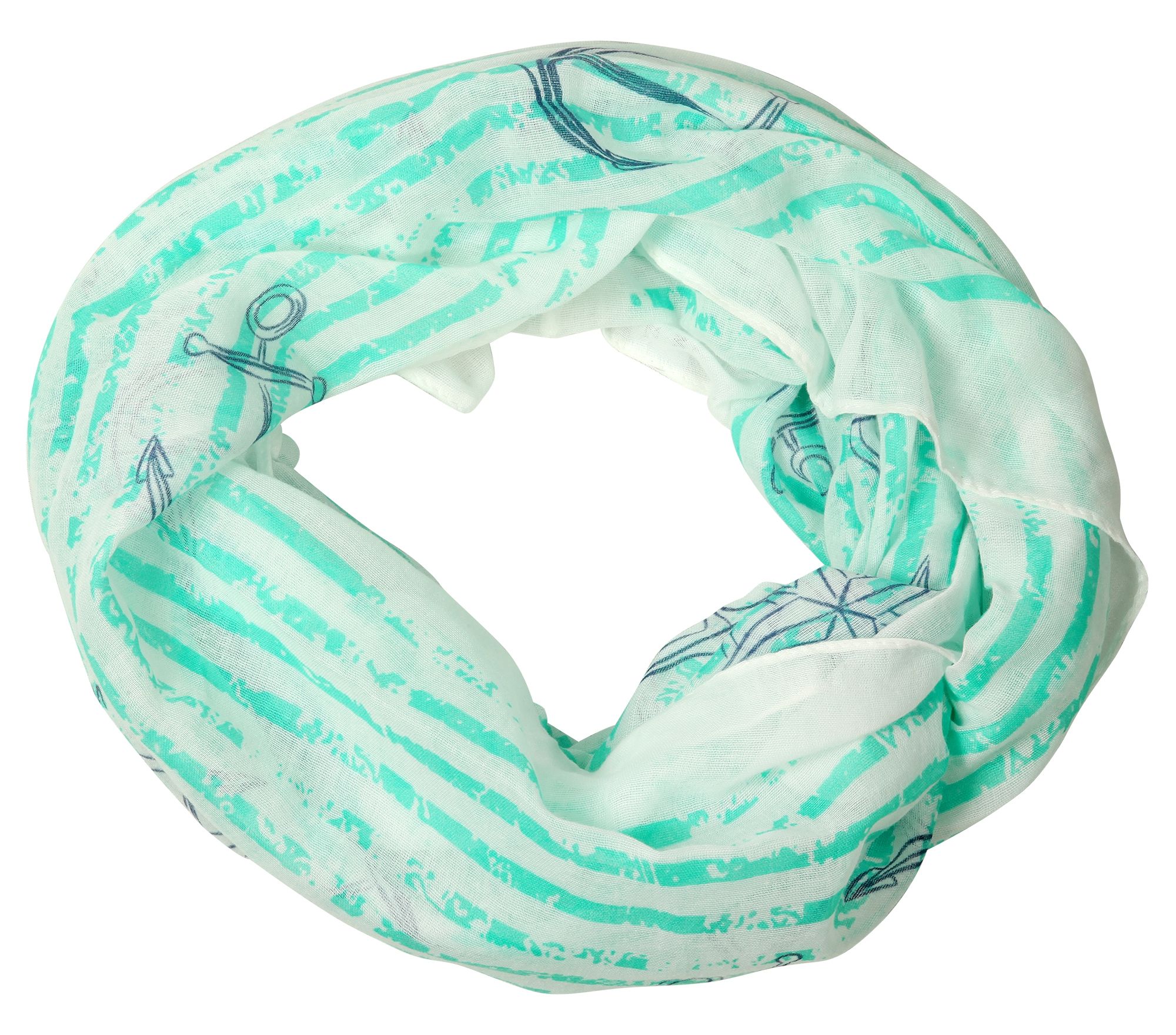 Schalpaket farblich sortiert, Loops, 90 x 70 cm, 100% Polyester, VE 12, maritim