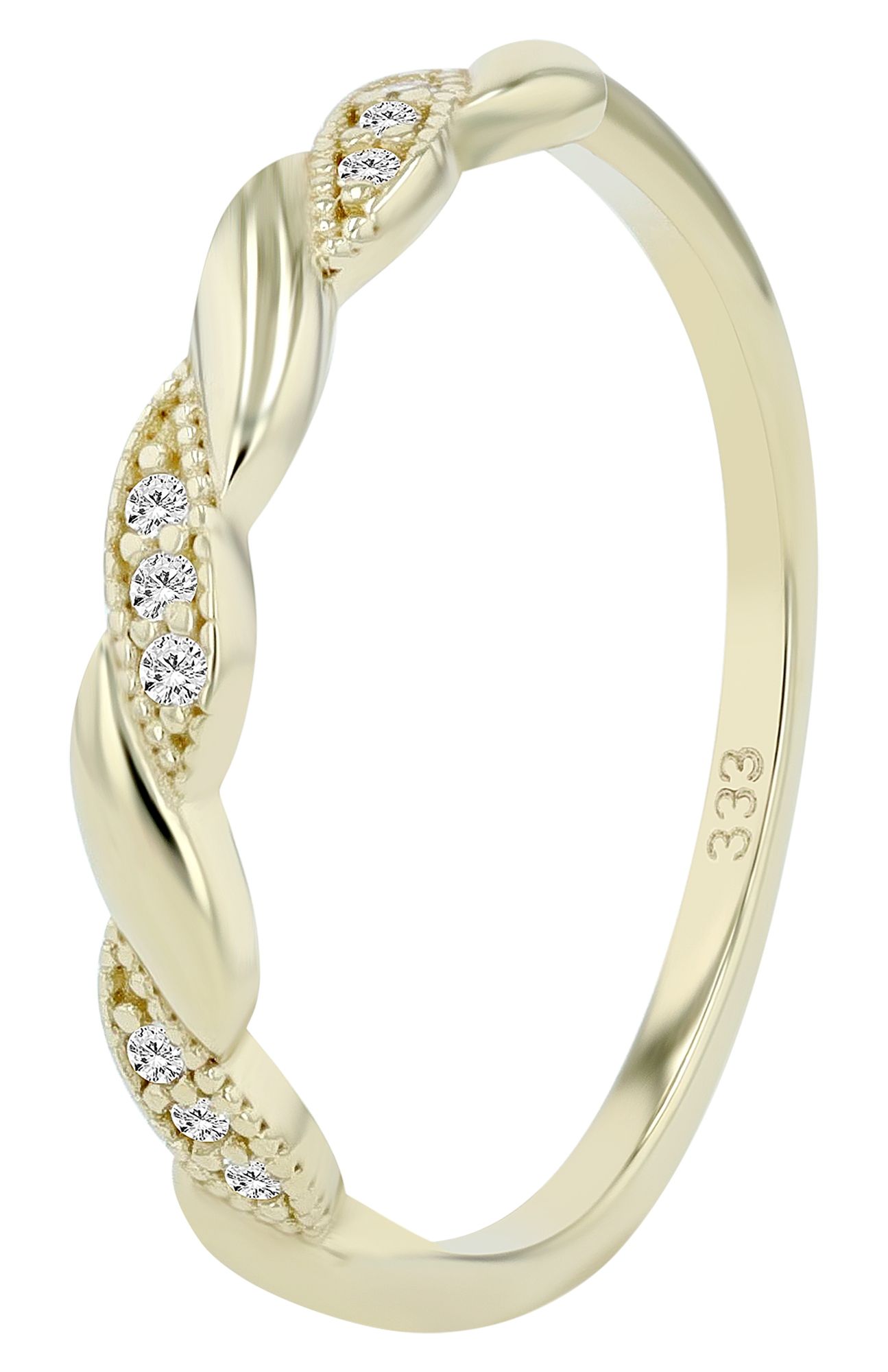 333/- Gold Ring "Akley", 8 Karat, Goldfarbig, Gr. 50