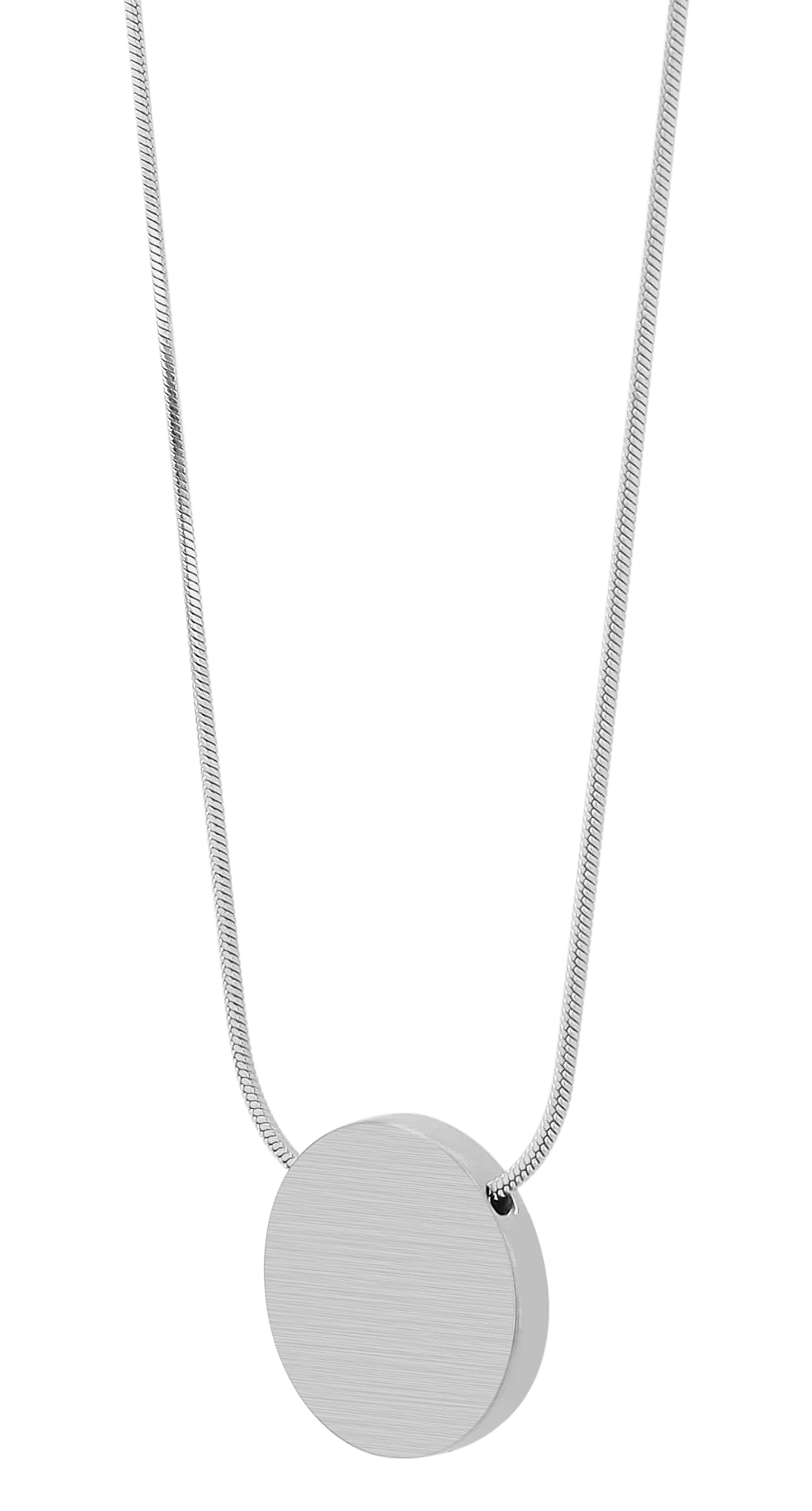 "Abina" Edelstahlkette mit Gravurplatte, 42 + 5 cm