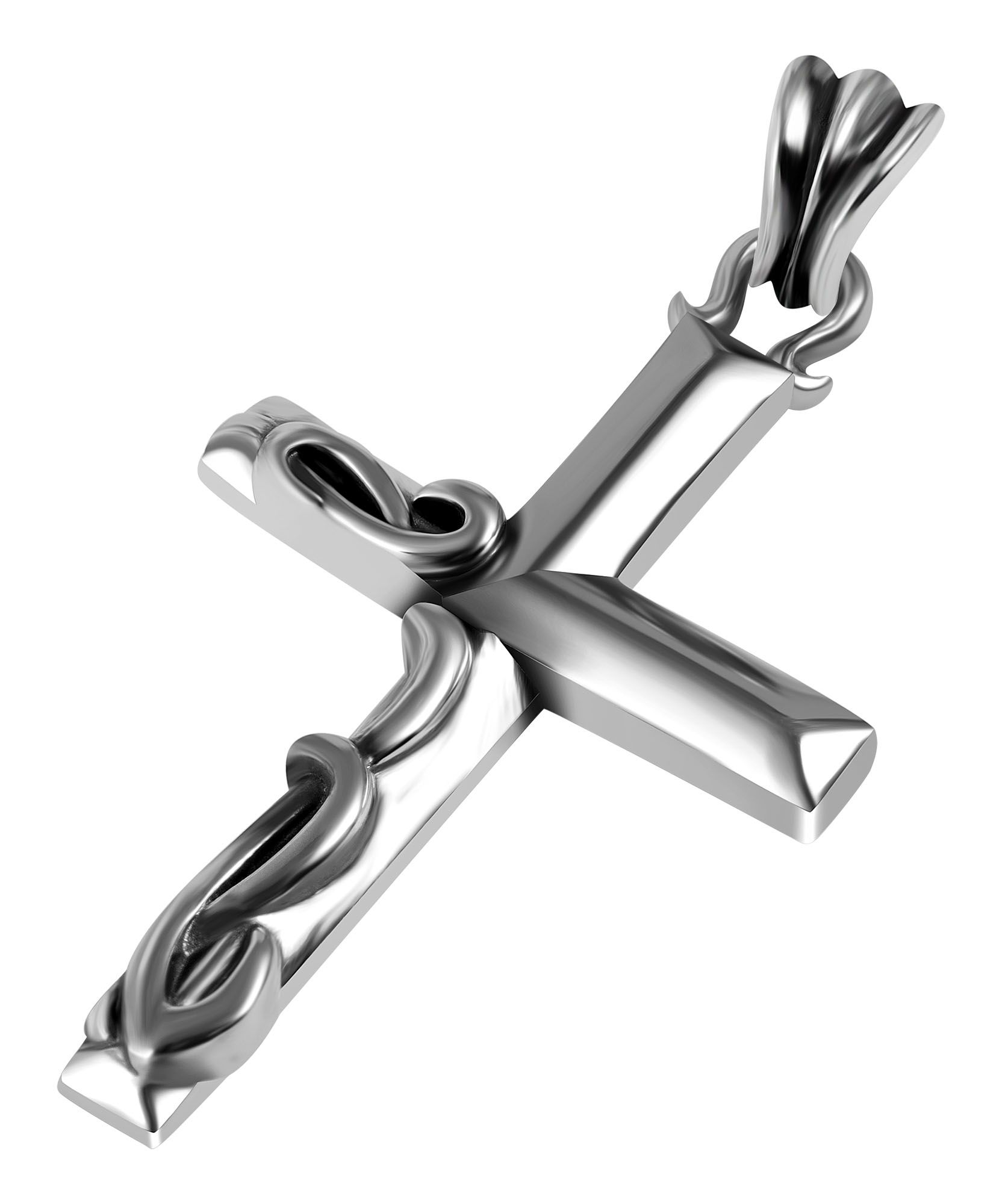 "Tariel" Kreuz Anhänger aus 925 Echt Silber