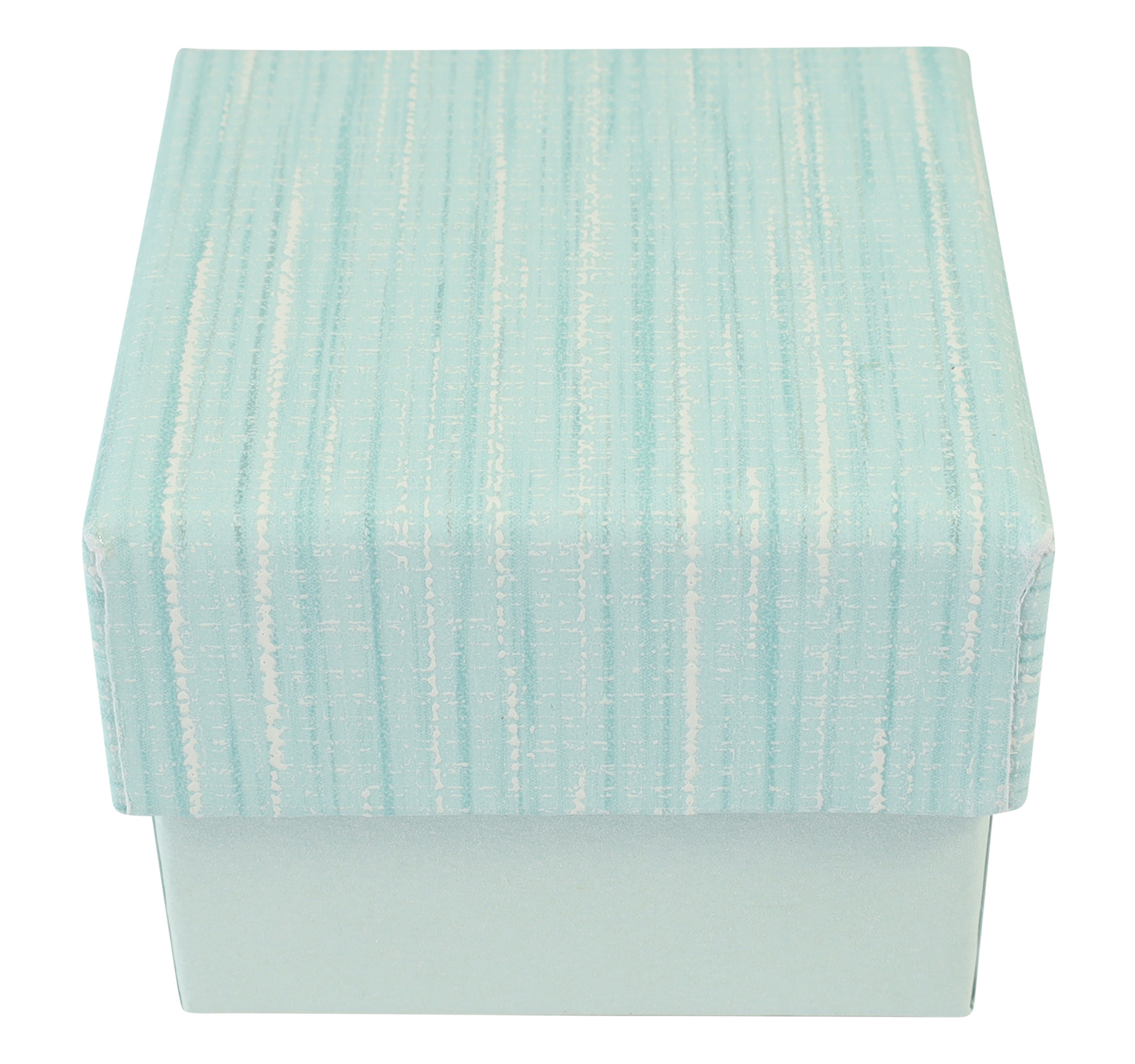 Papp Schmuckboxen, hellblau, VE24, 5 x 5 cm
