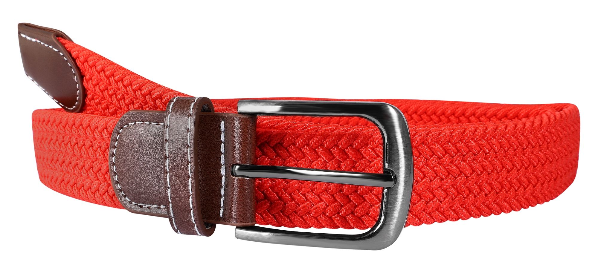 Flechtgürtel, unifarben aus Textil, 110 cm (M)