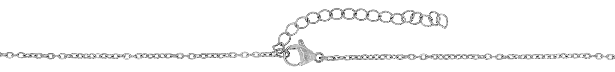 "Leila" Edelstahl Schmuckset mit Ohrsteckern und Anhänger, silberfarben