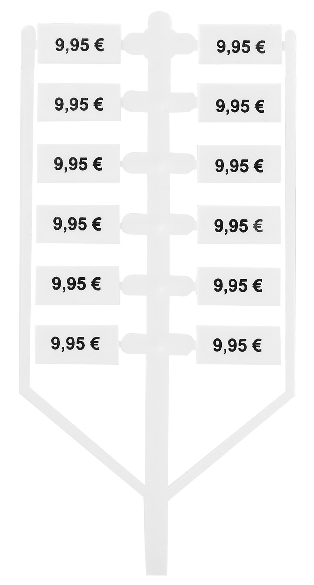 Preisbäumchen, weiß, 12 Preisschilder, 9,95€