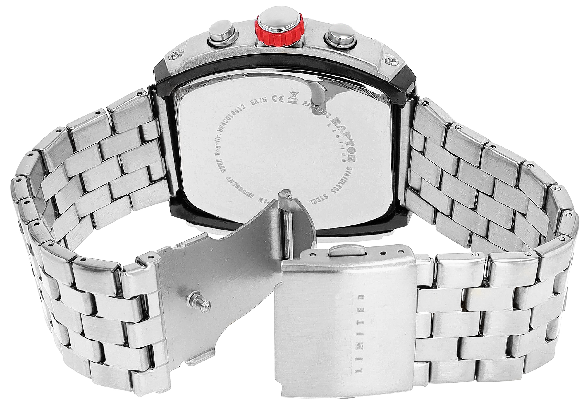 Raptor Limited Herrenuhr "Louis" mit Edelstahlarmband