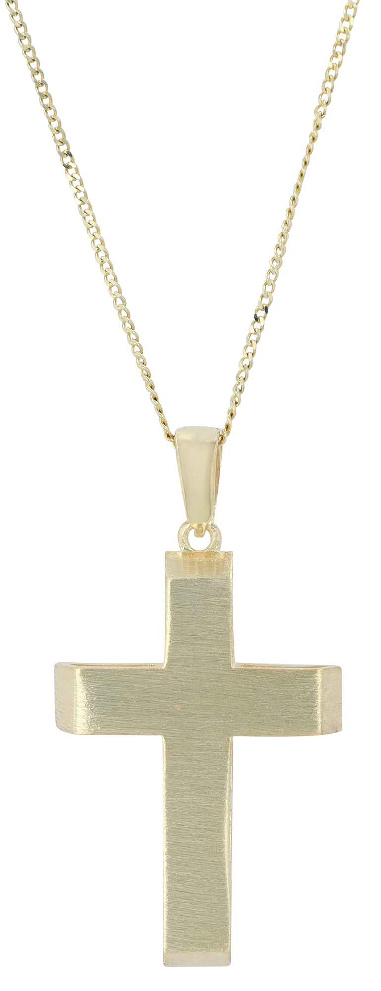 "Erin" 925/- Echt Silber Anhänger - Kreuz, vergoldet