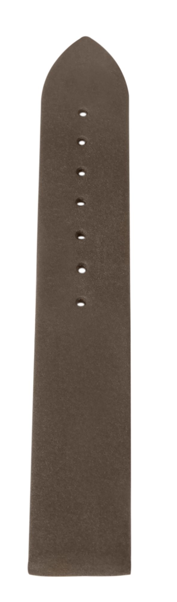 Echtleder Uhrenarmband, nahtlos, flach, braun, 14 mm