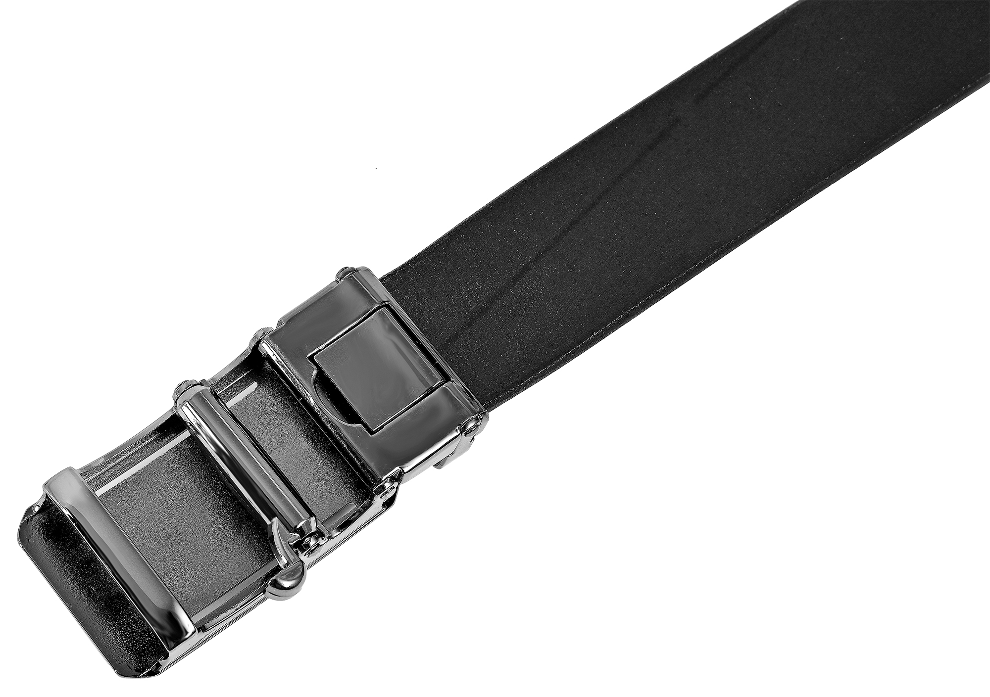 Leonardo Verrelli Echtleder Automatik-Gürtel, max. 110 cm/ 35 mm, schwarz