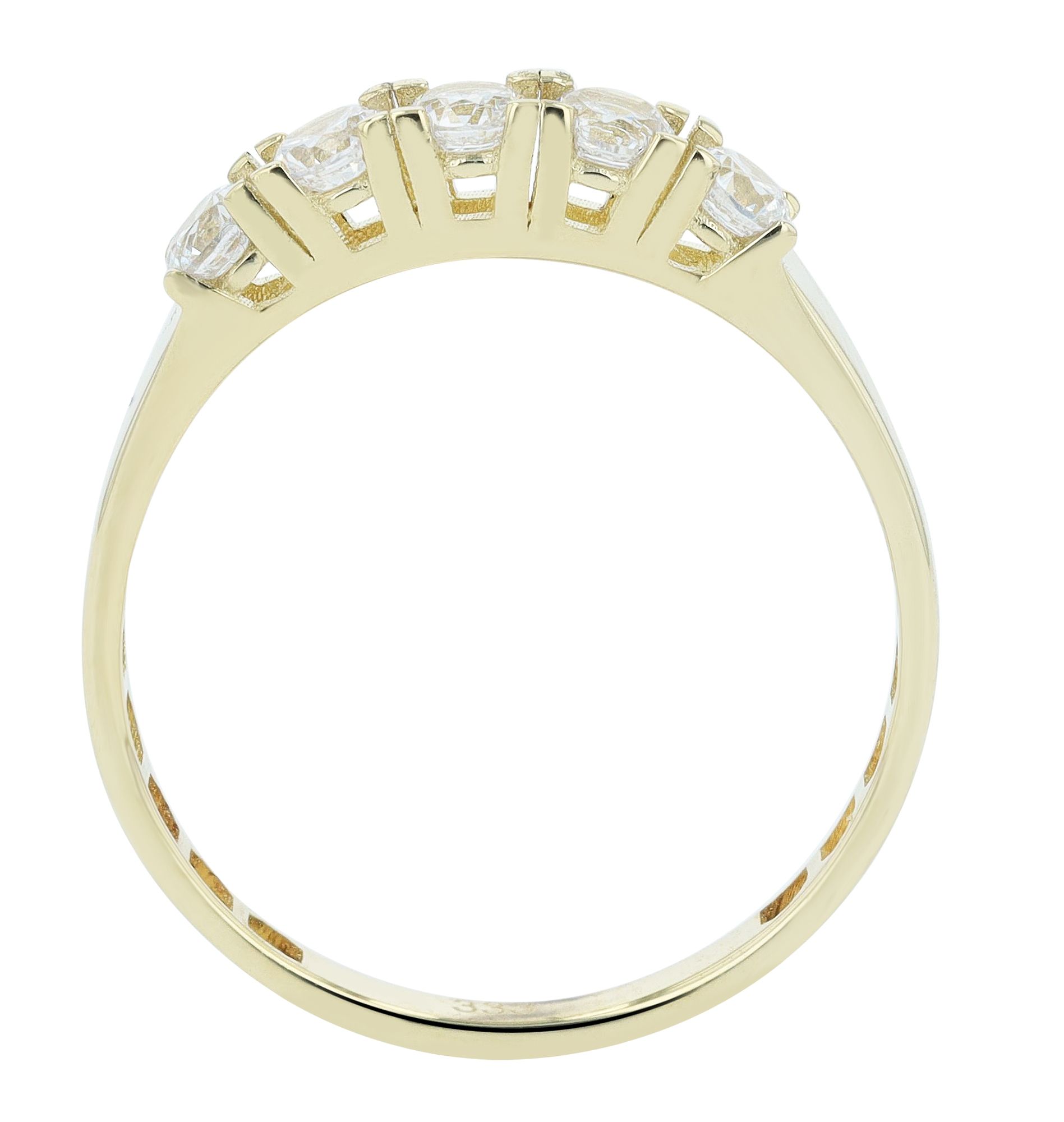 333/- Gold Ring "Bedelia", 8 Karat, Gelbgold, Gr. 52