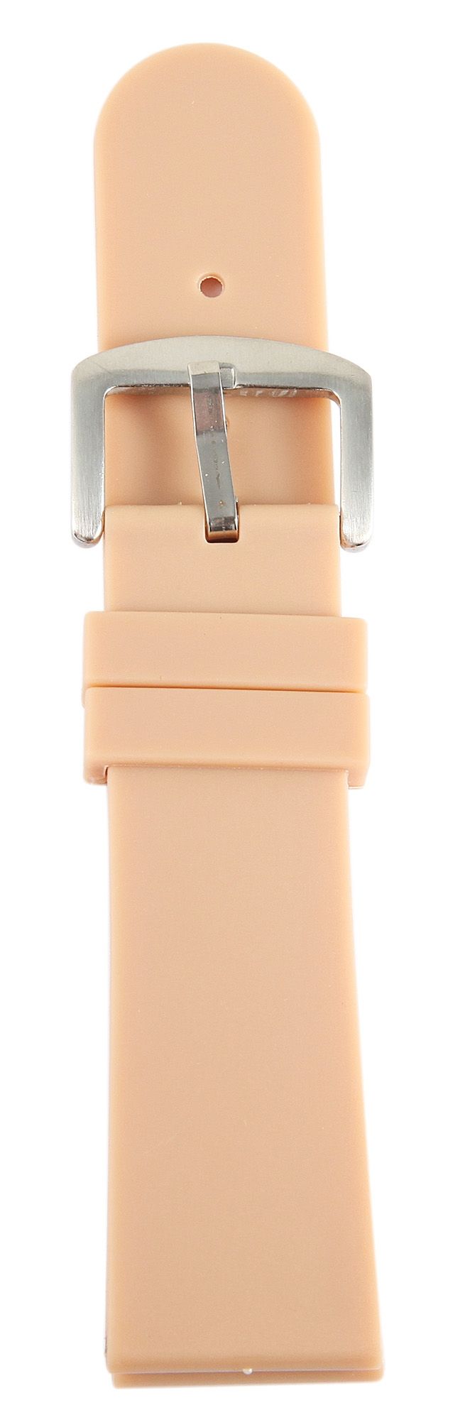 Basic Silikon Ersatzarmband, flach, 24 mm, hellbraun