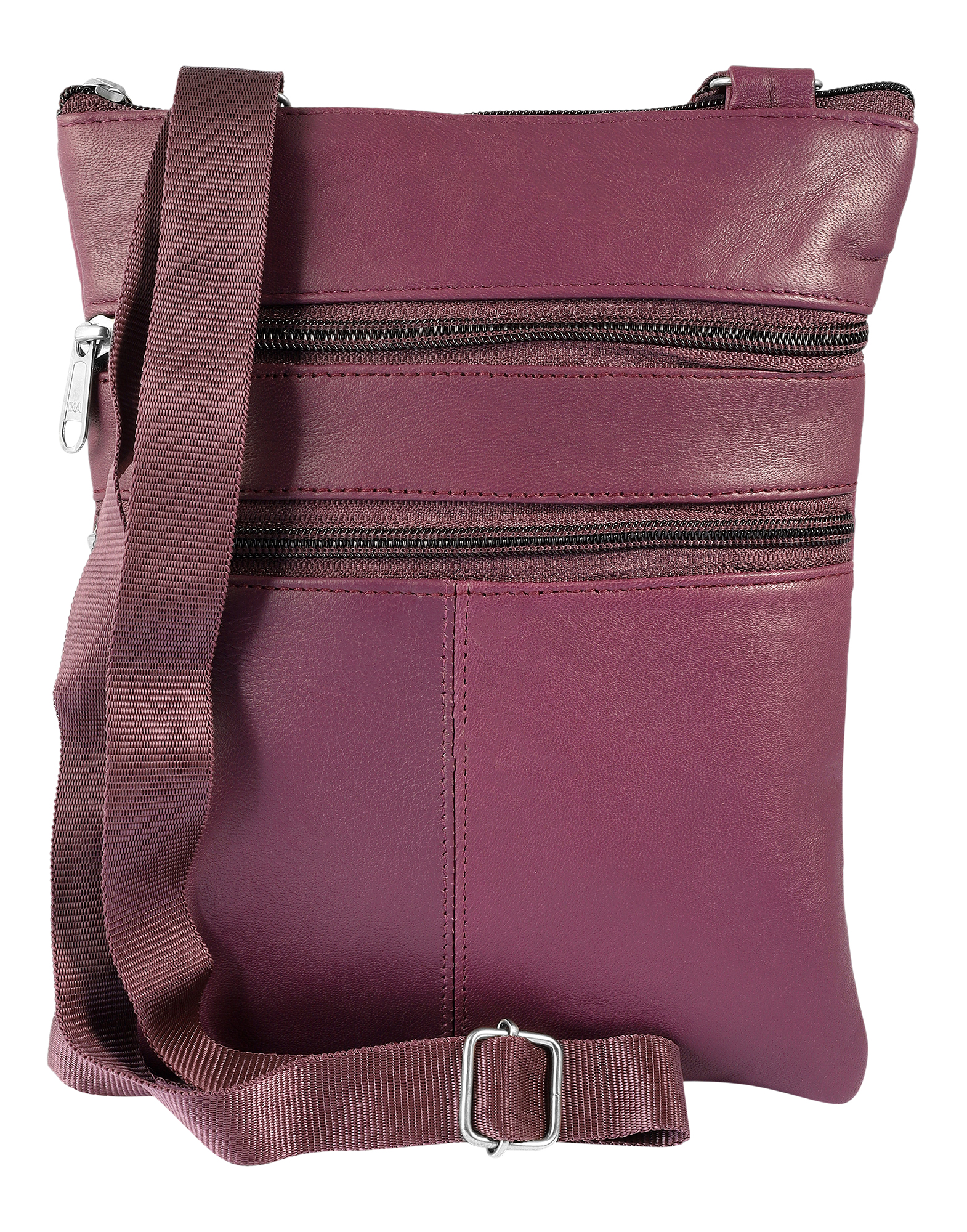 Steinmeisterc, Echtleder Umhängetaschen/ Crossbody-Tasche, 4 Stück/ Pack, lila