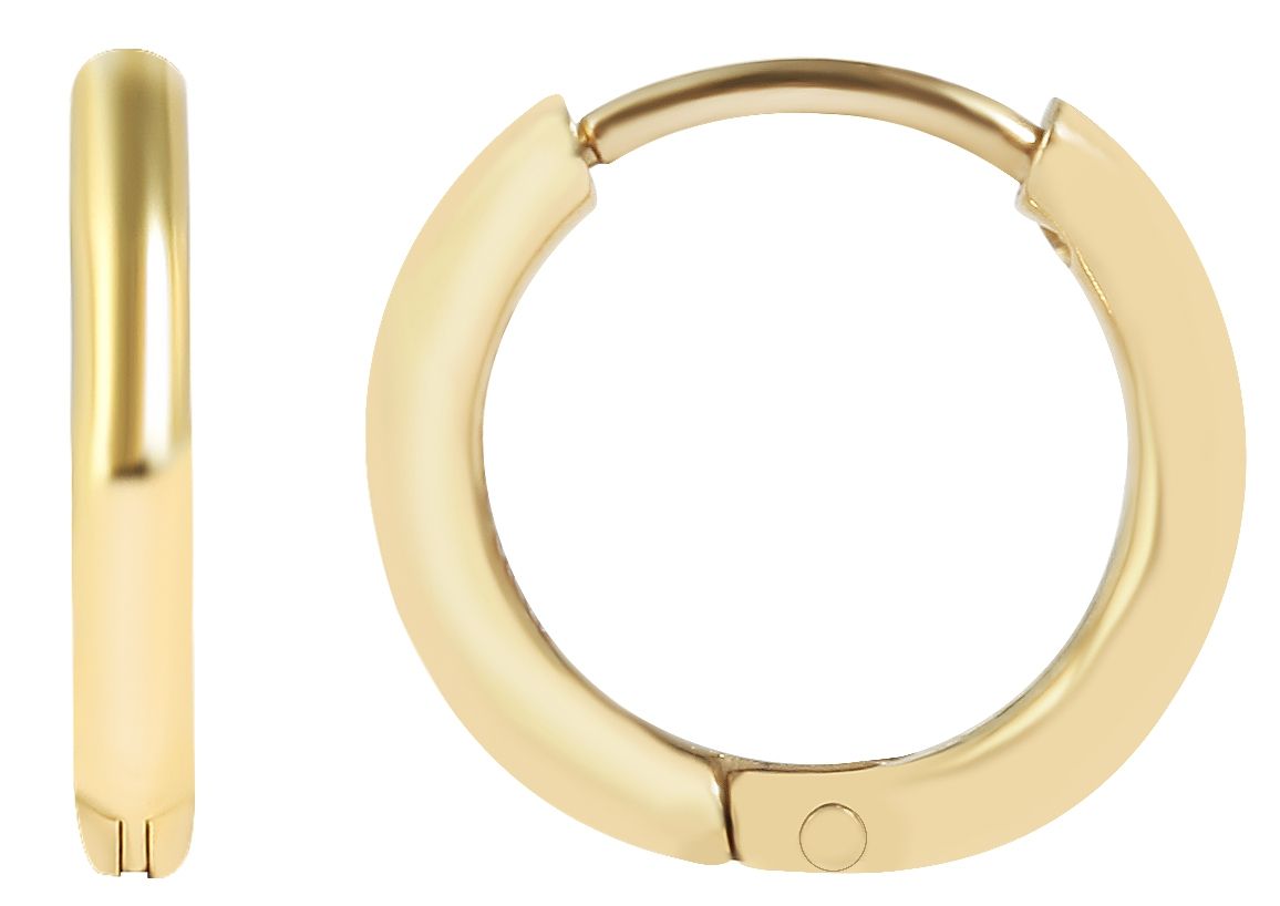 "Galdin", Edelstahl Creolen Ø 8 mm/ 2 mm goldfarben