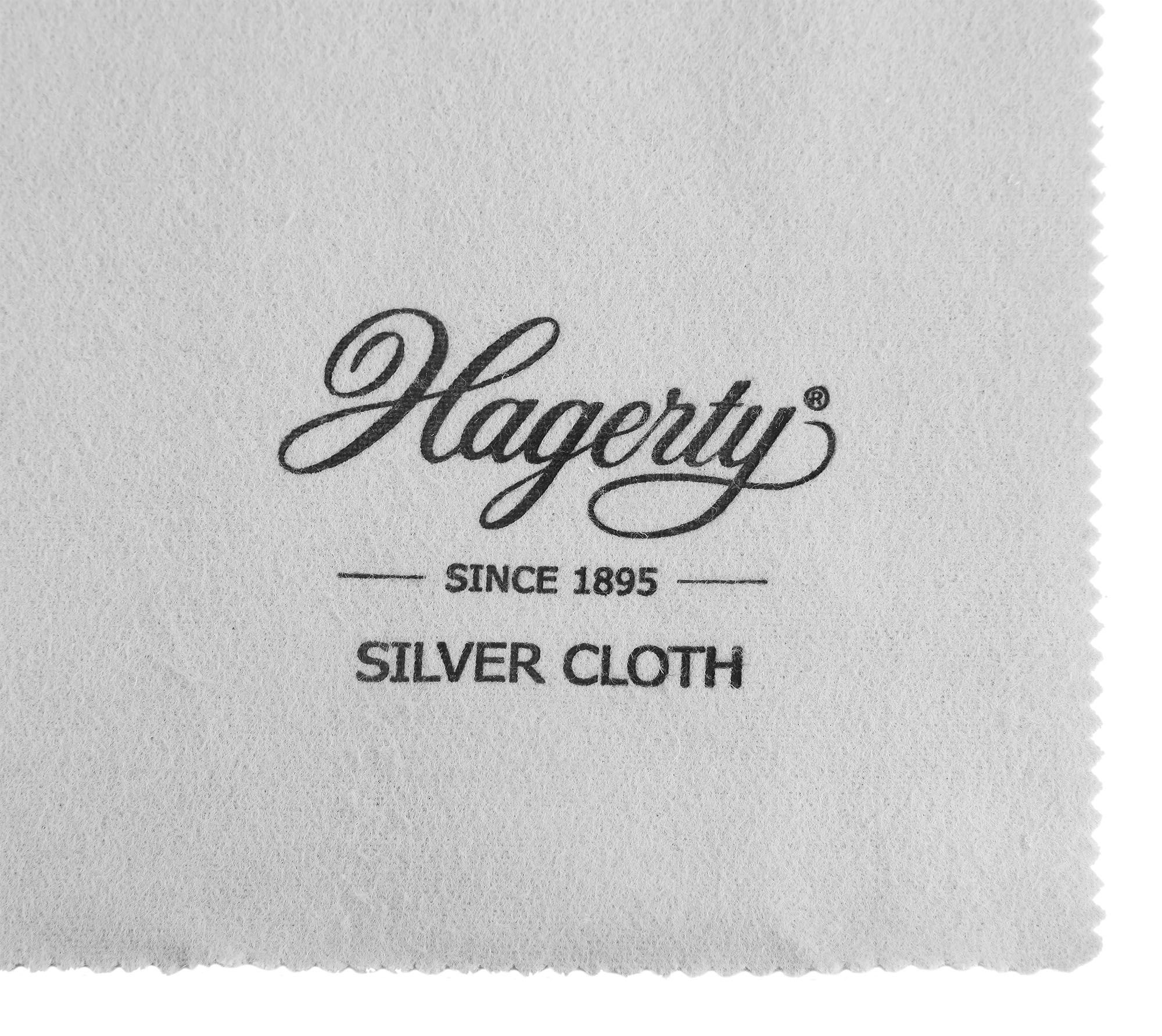 Hagerty Silver Cloth Schmuckpflegetuch für Silber- und versilberten Schmuck, 36 x 30 cm, 100 % Baumwolle