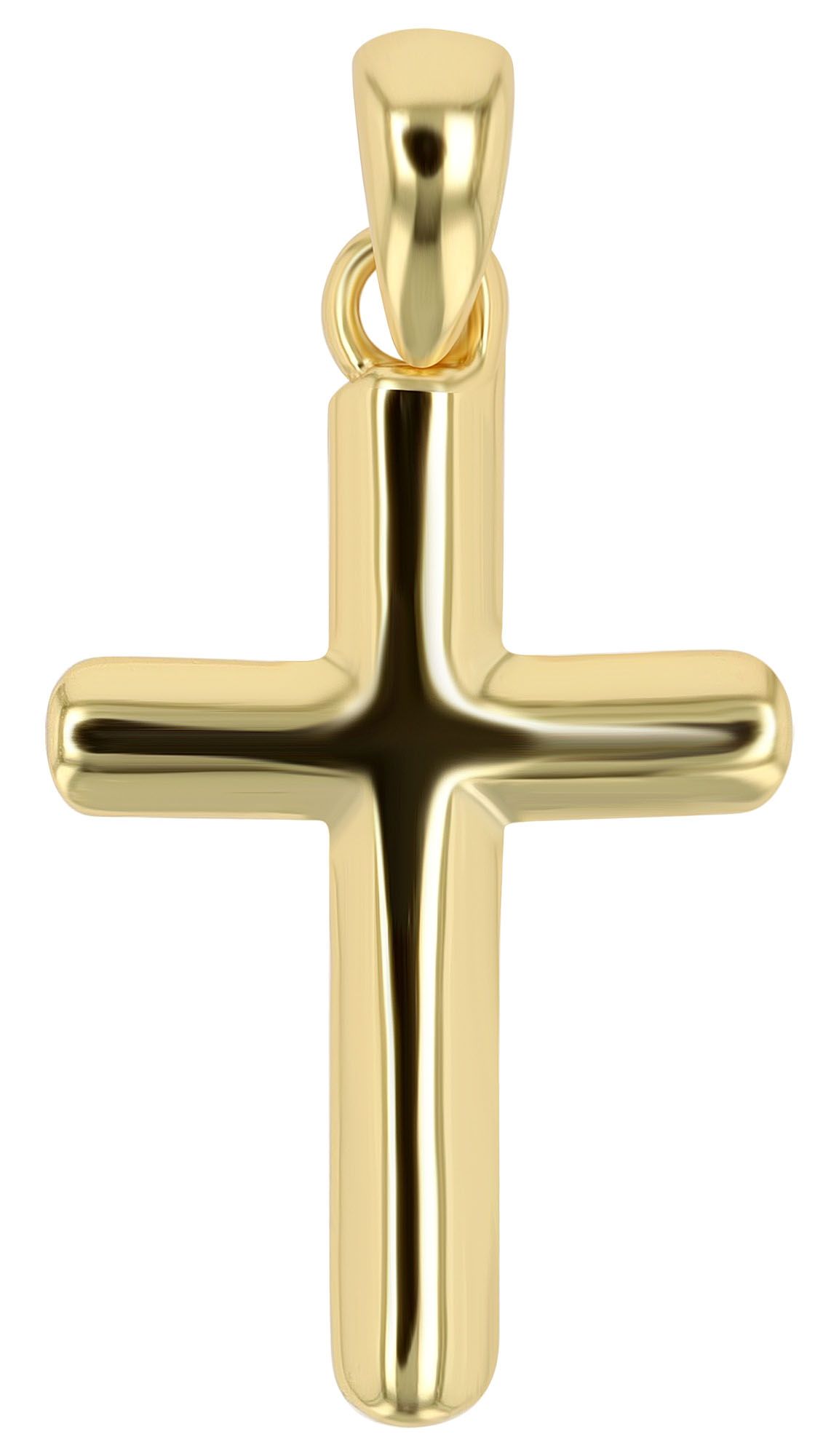 "Esther" - 925/- Echt Silber Anhänger - Kreuz, vergoldet