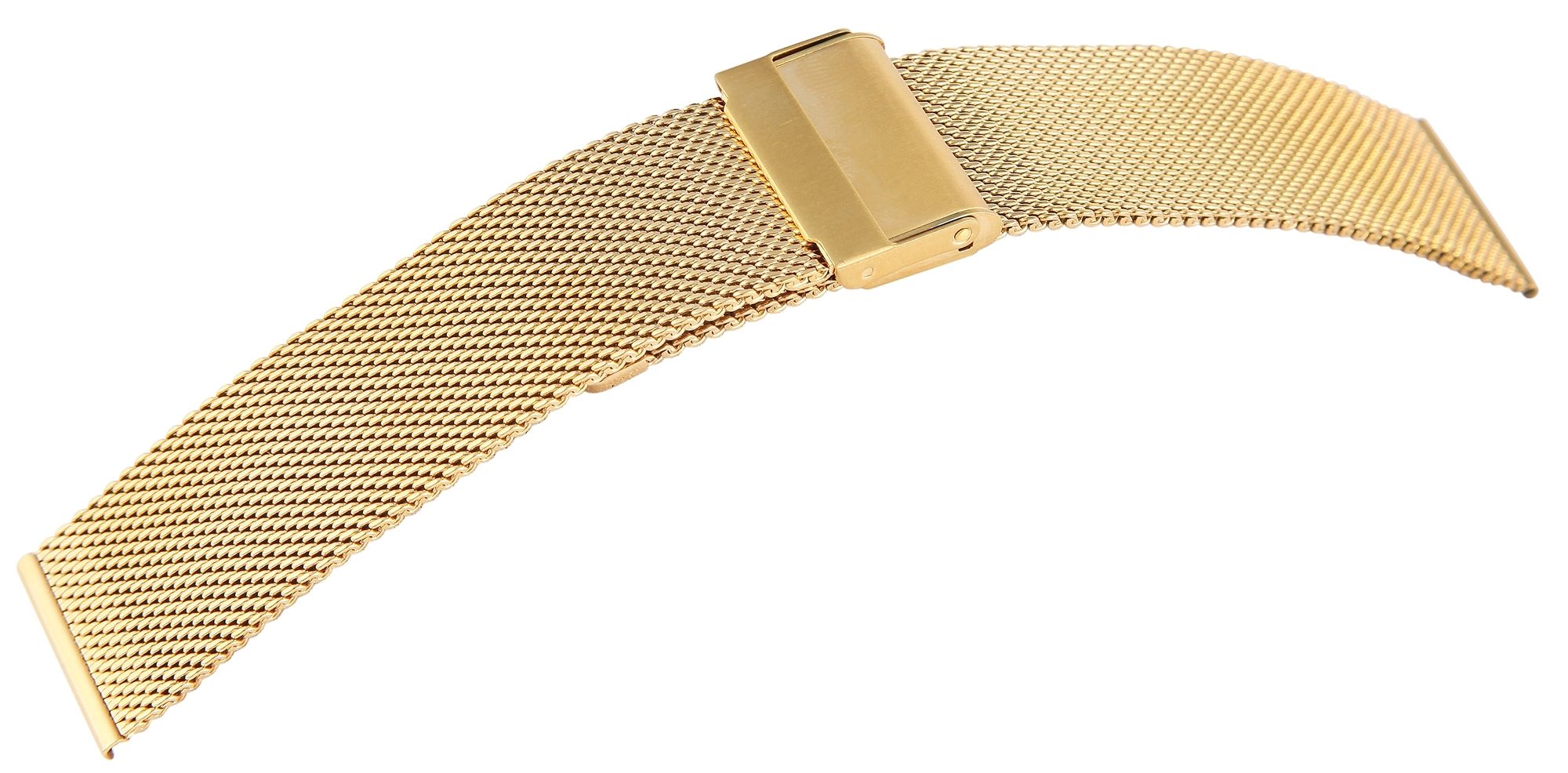 Edelstahl-Milanesearmband, goldfarben, 24 mm