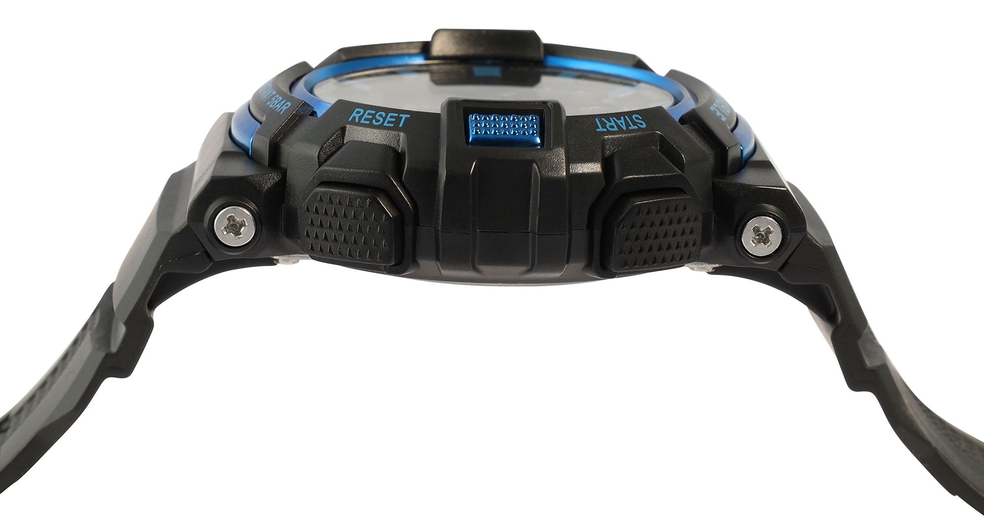 Xinjia Herrenuhr mit TPU-Band, schwarz + blau
