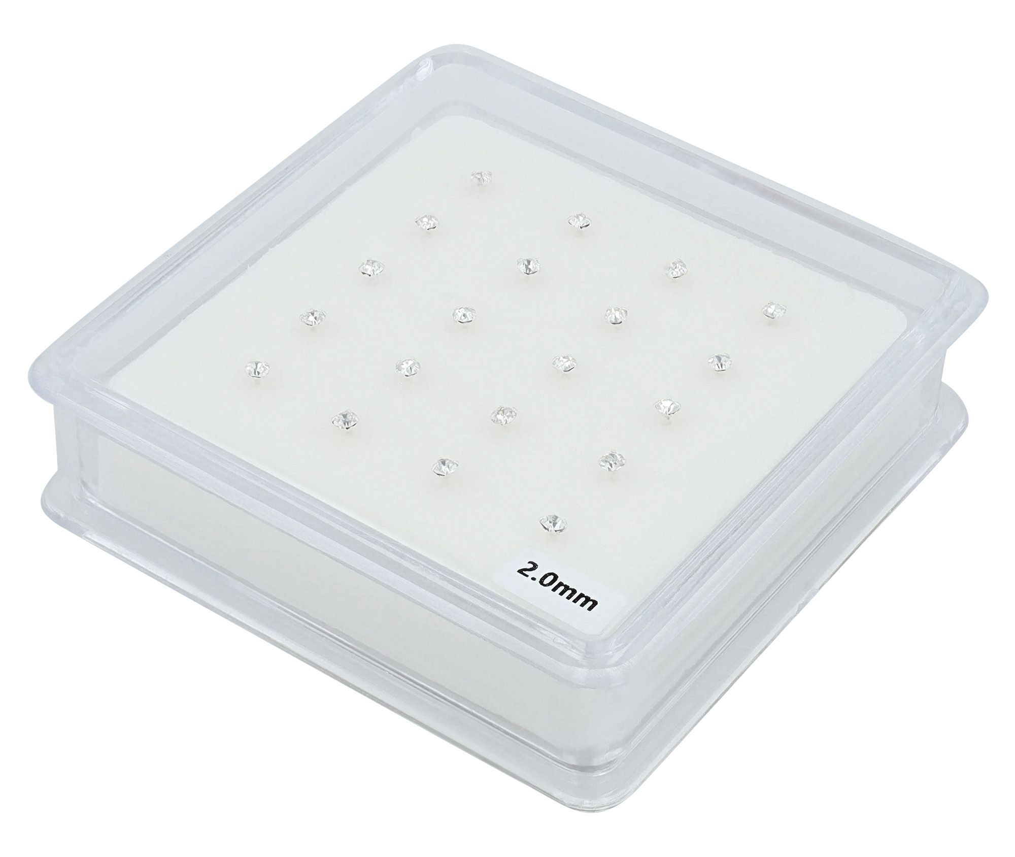 "Volkhilde" I-förmiger Nasenstecker/ Nasenpiercing , 925/- Echt Silber, rhodiniert, VE-20 Stück