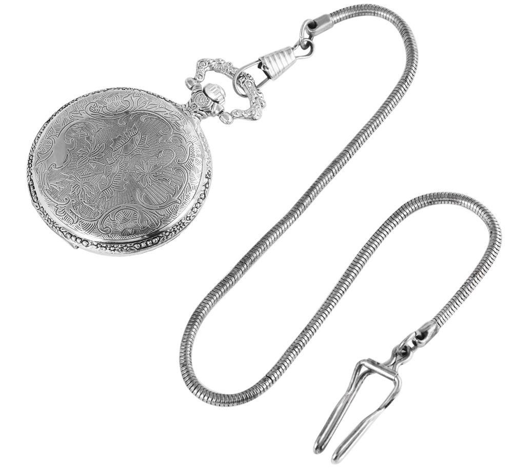 Excellanc Taschenuhr, Jäger, silber- und goldfarben